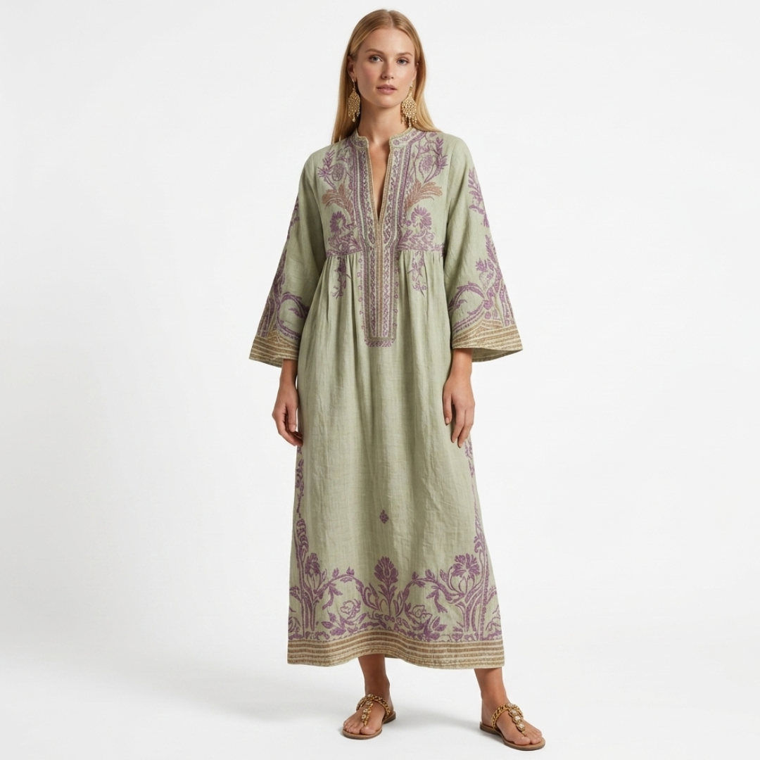 Ariadne - Vestido boho con bordado