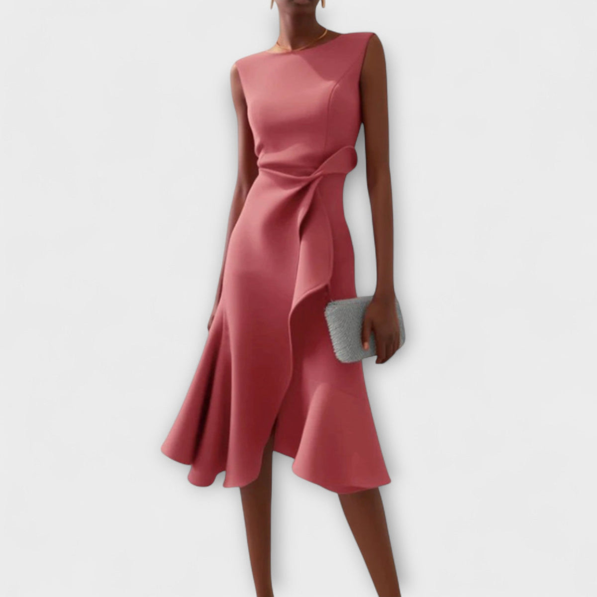 Juliette – Vestido Midi Asimétrico con Drapé