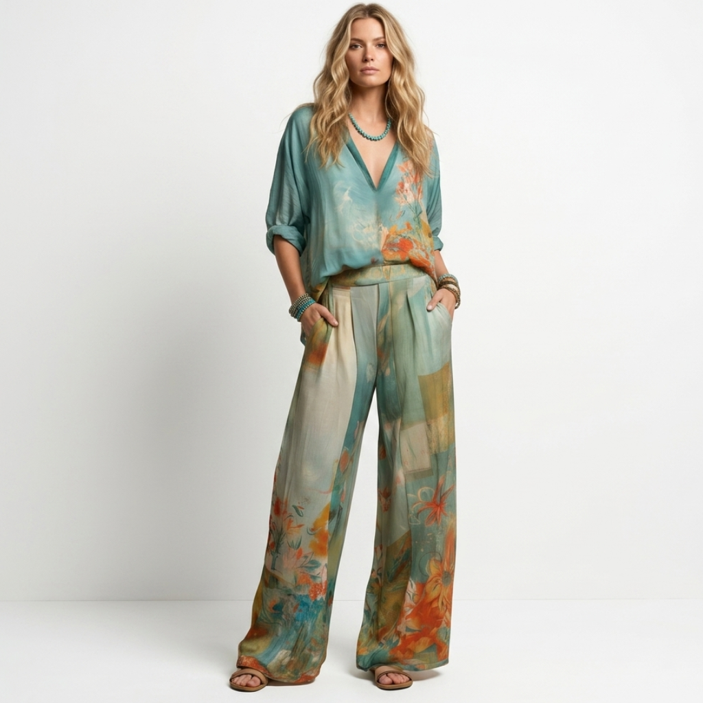 Nicole - Conjunto con diseños florales
