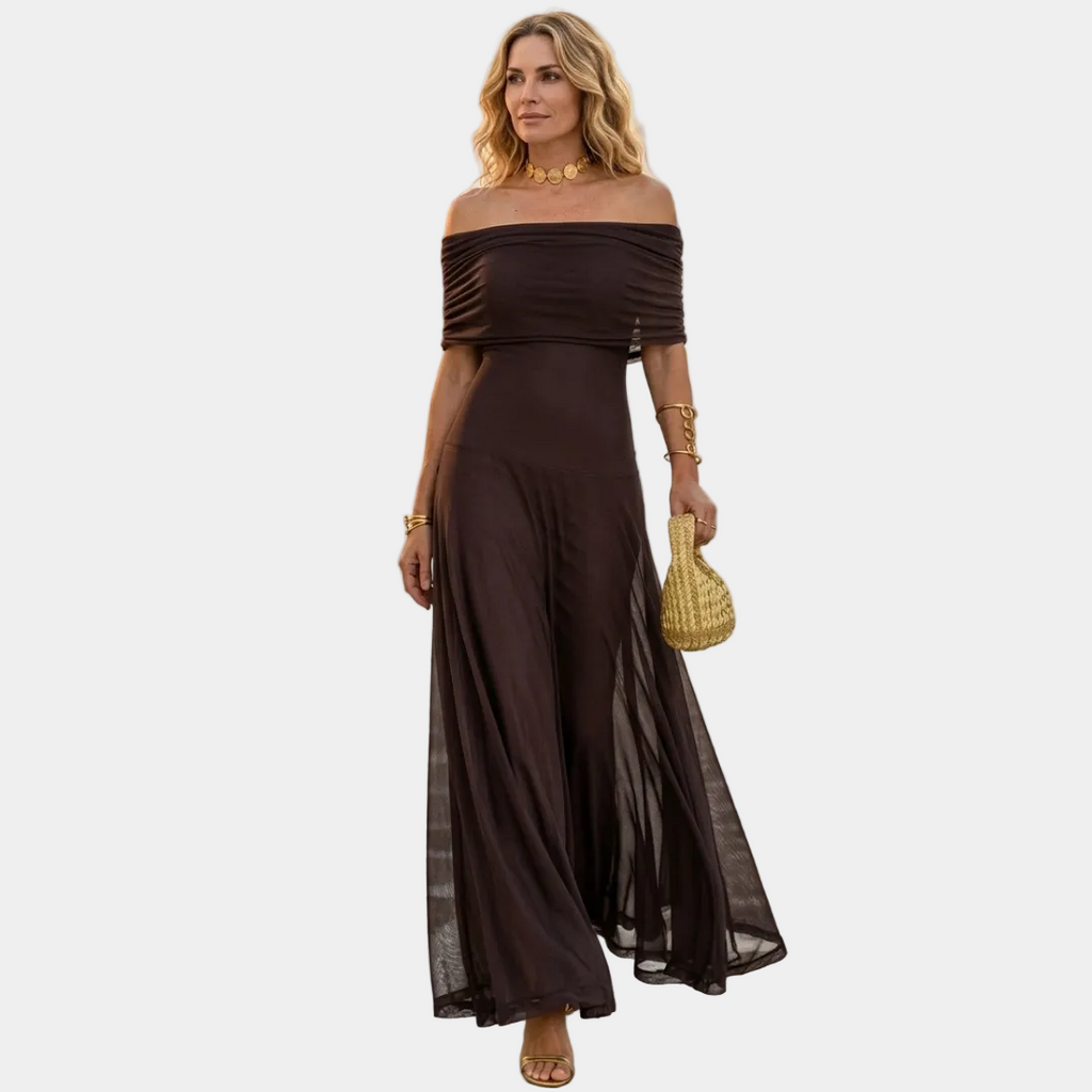 Chloe - Vestido maxi de diseñador de marca