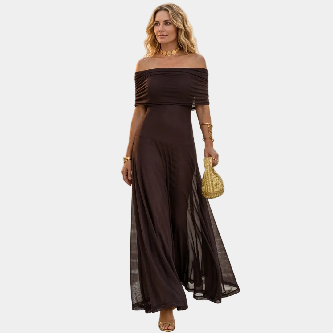 Chloe - Vestido maxi de diseñador de marca