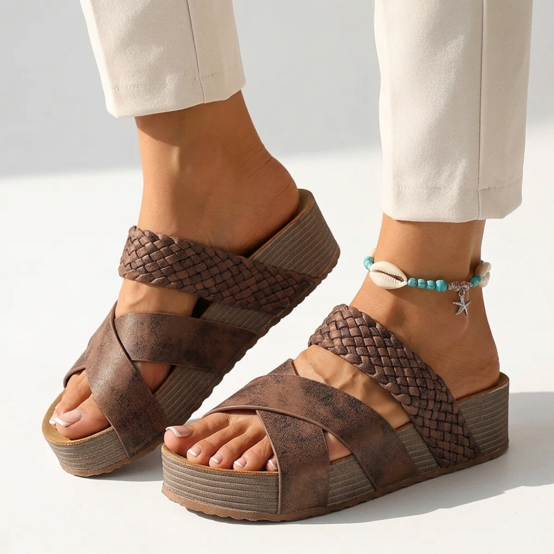 Julie - Sandalias ortopédicas de cuero
