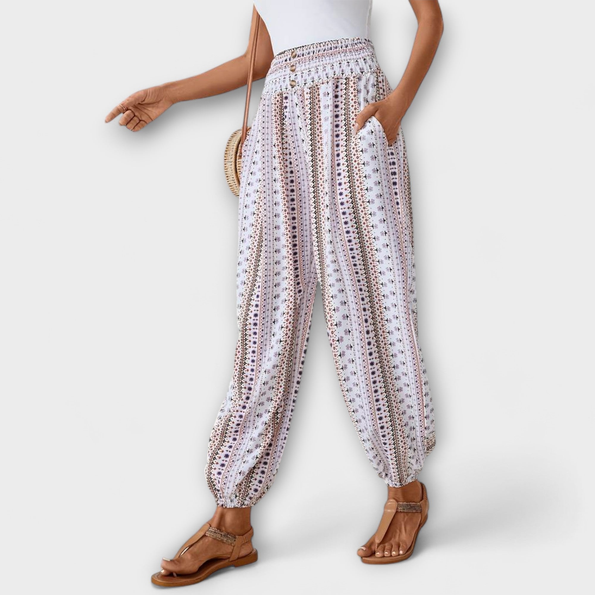 Pantalón con Diseño Etnográfico