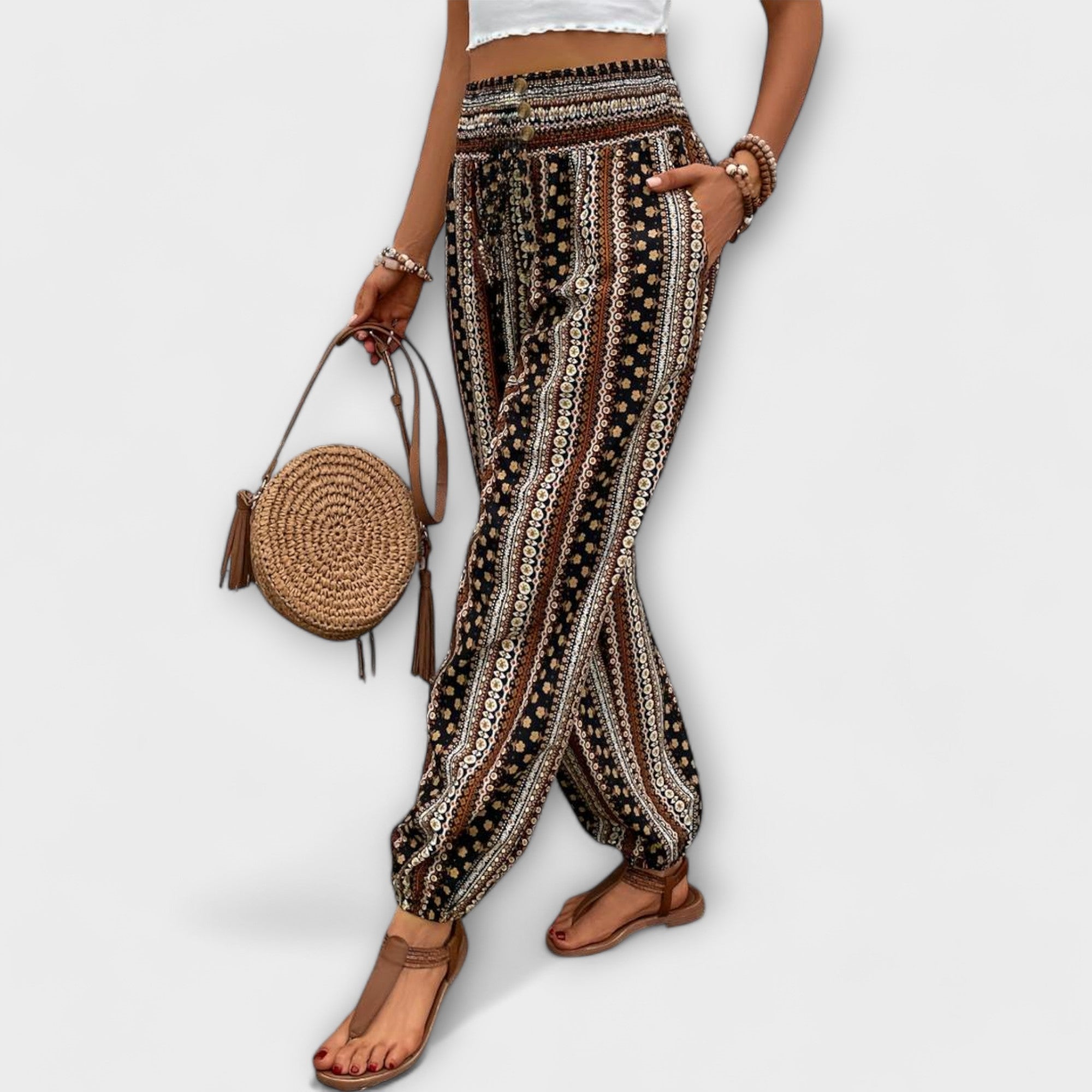 Pantalón con Diseño Etnográfico