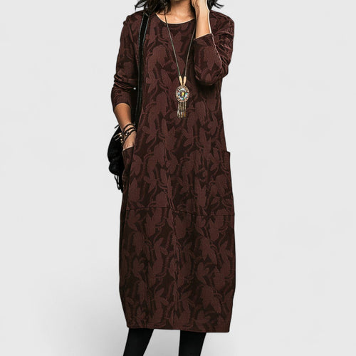 Aikaterini - Vestido elegante con un flujo sutil y sensación de lujo