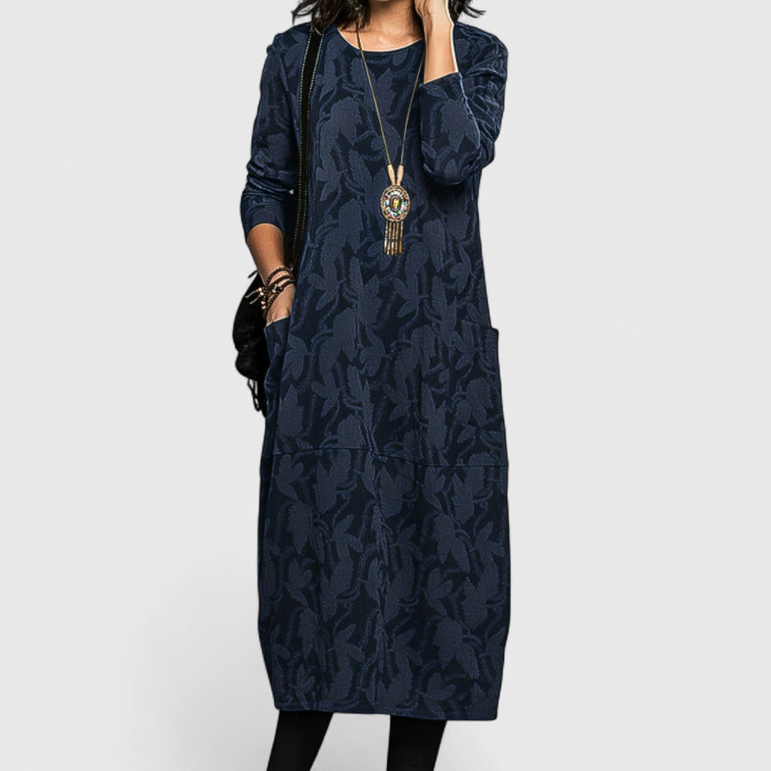 Aikaterini - Vestido elegante con un flujo sutil y sensación de lujo