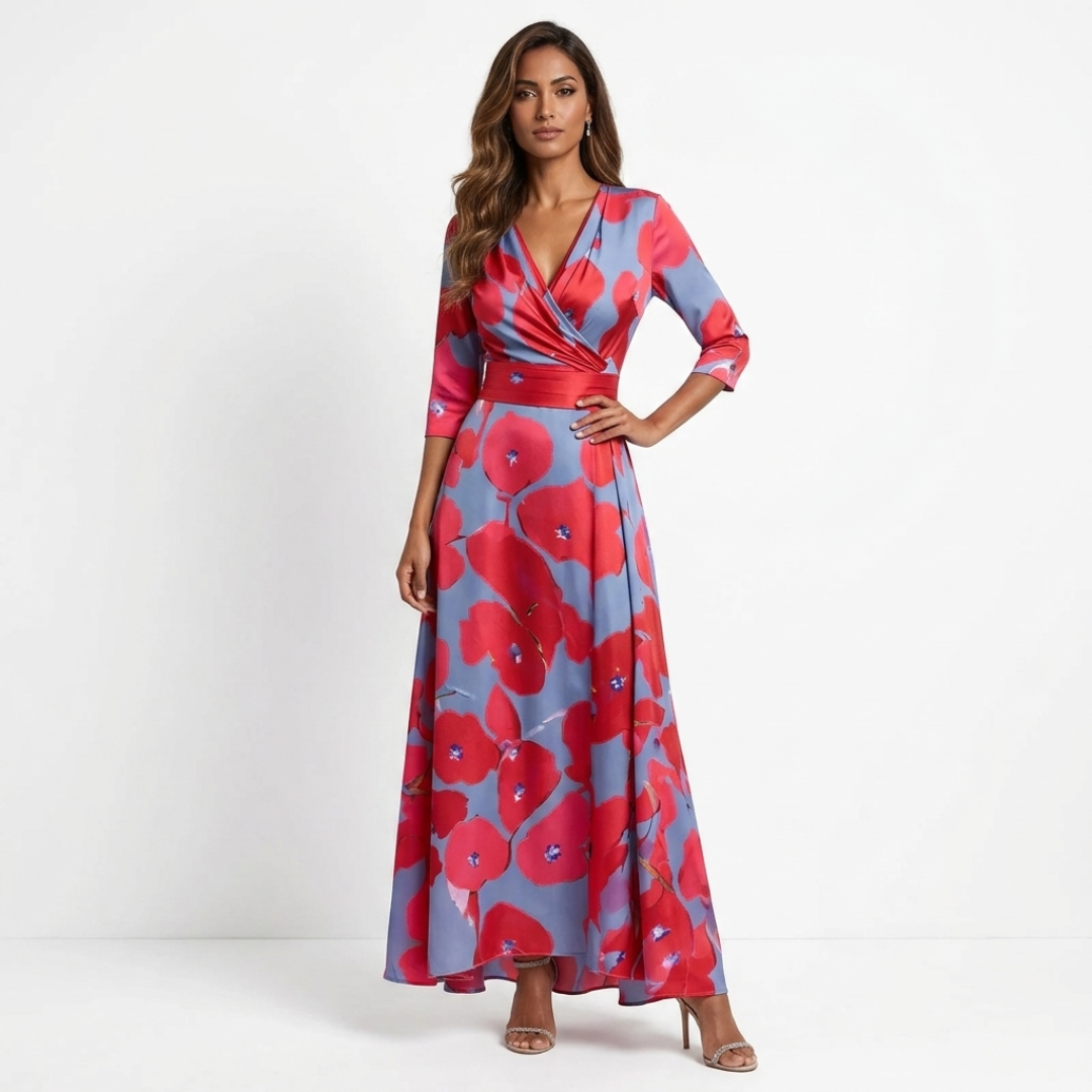 Chloe - Vestido Maxi Floral Elegante