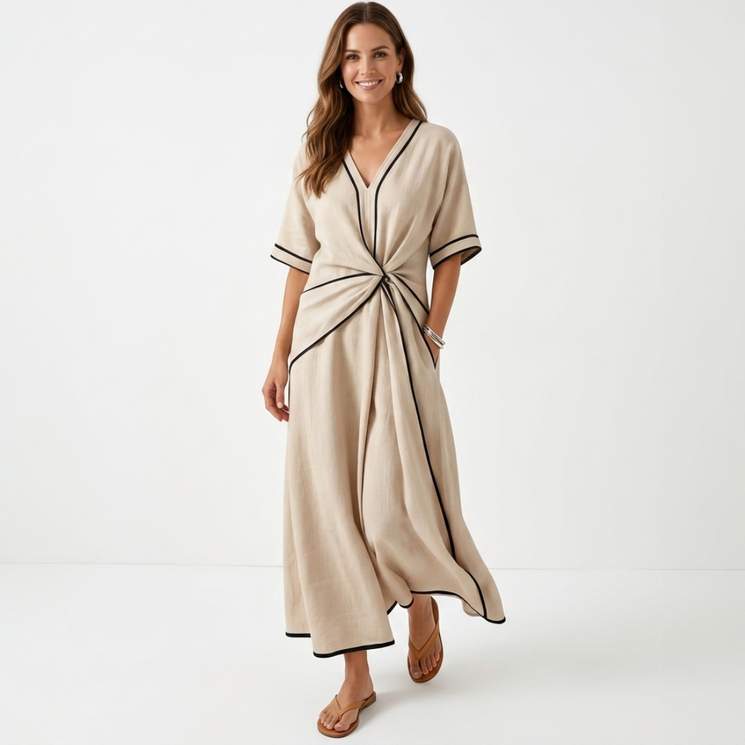 Mila - Vestido con cintura esculpida