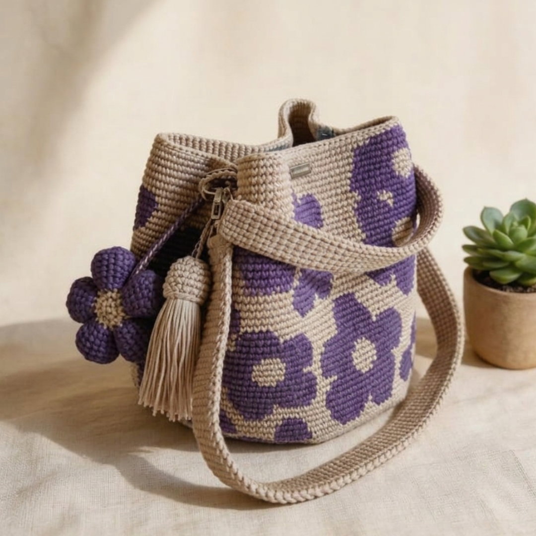 Pandora – Bolso de punto boho