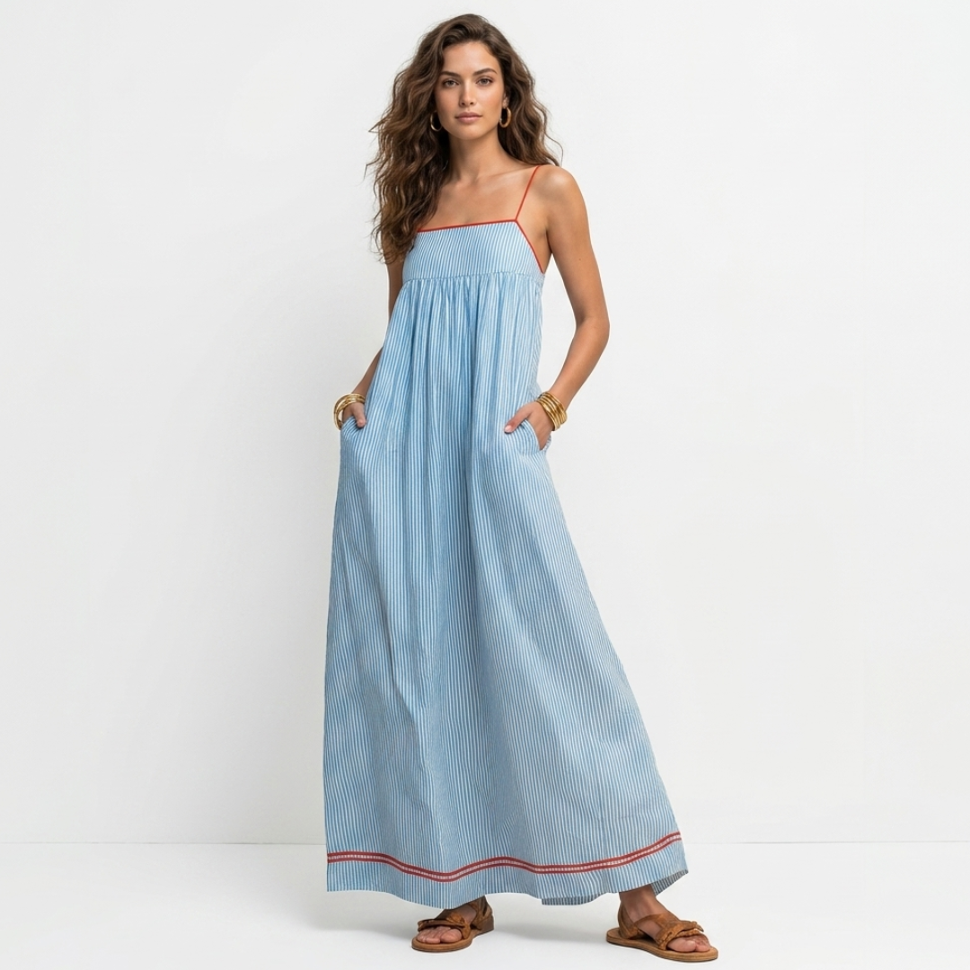 Sophia - Vestido Maxi a Rayas