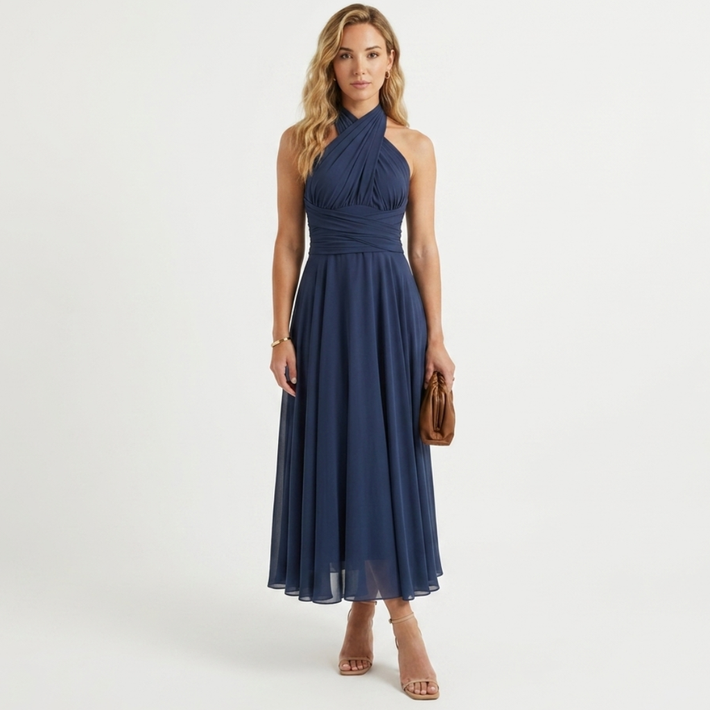 Cora - Vestido con espalda descubierta