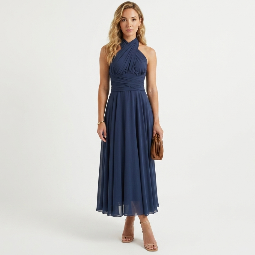 Cora - Vestido con espalda descubierta