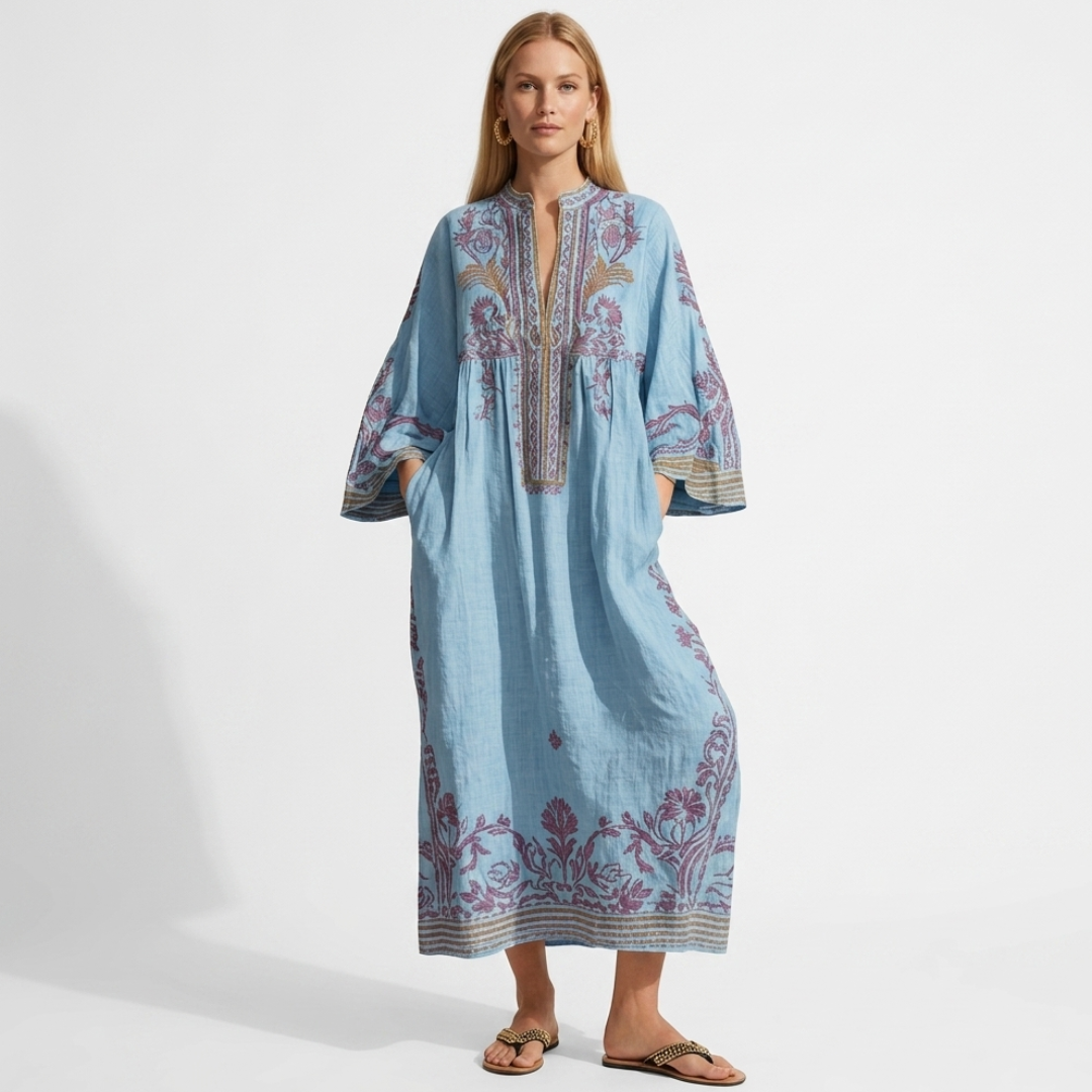 Ariadne - Vestido boho con bordado