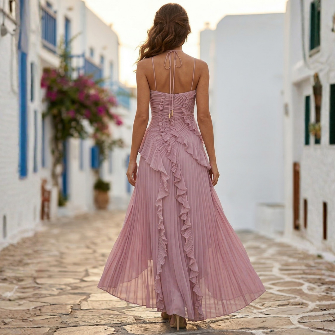 Zoe - Vestido con volantes