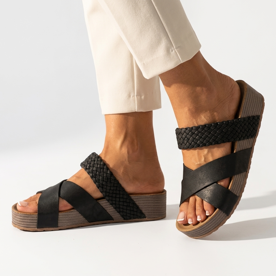 Julie - Sandalias ortopédicas de cuero