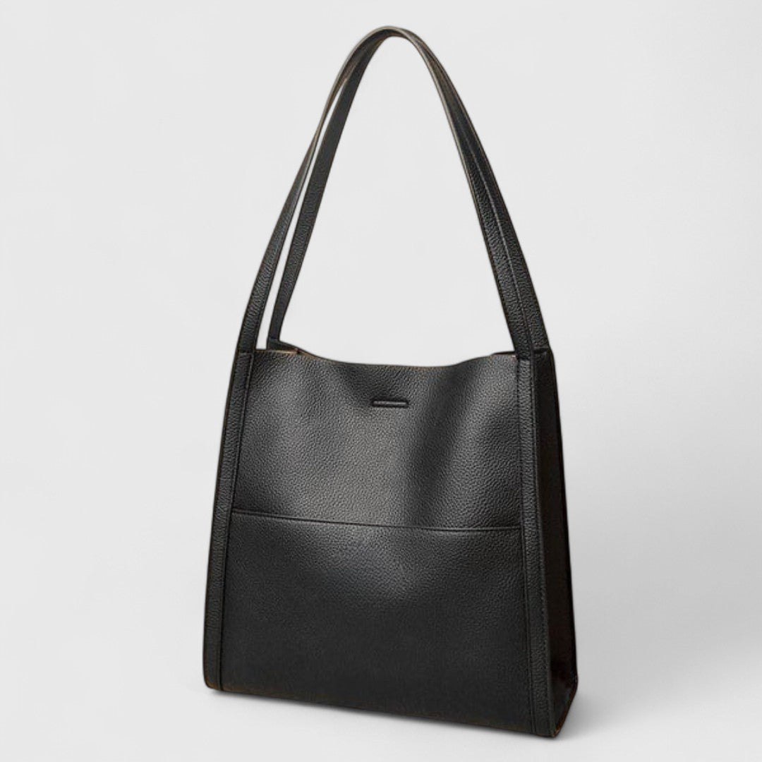 Plousia - Bolso de cuero de hombro en un diseño simple y elegante