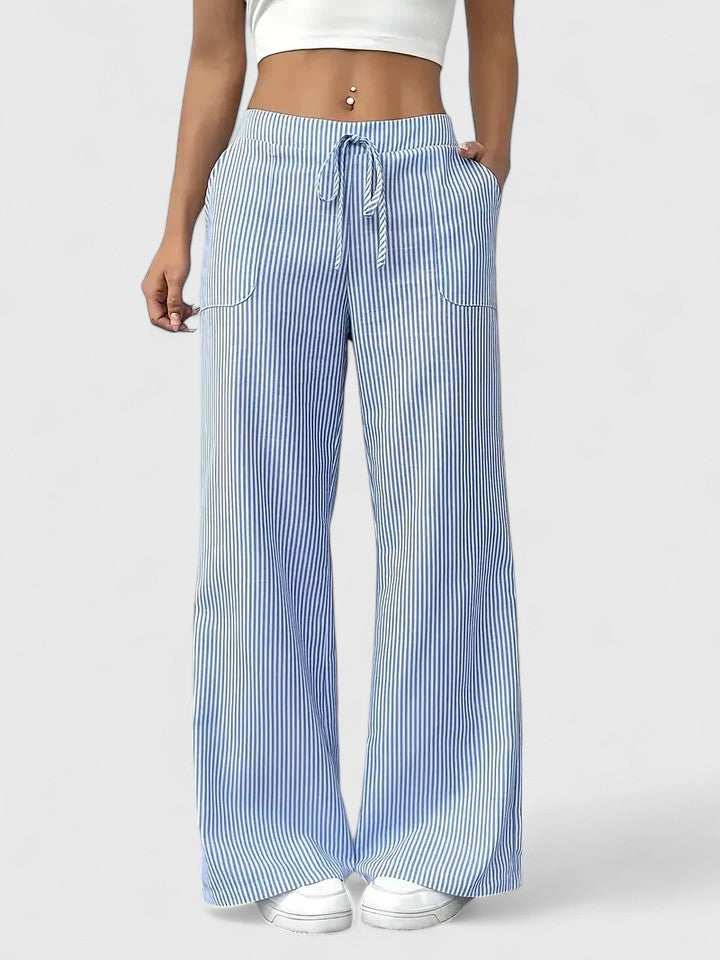 Dominique | Pantalones amplios y cómodos con detalles elegantes