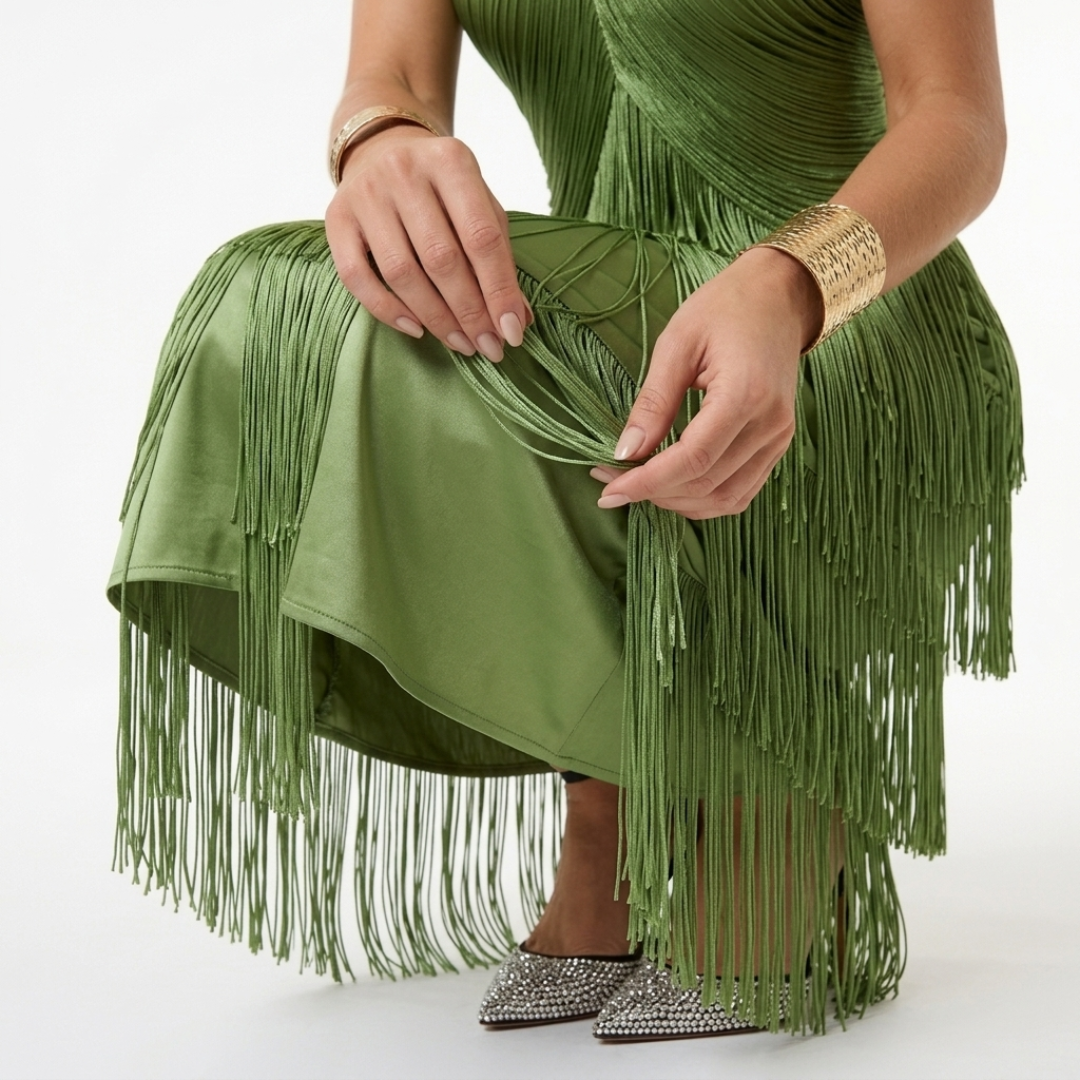 Vestido con volantes