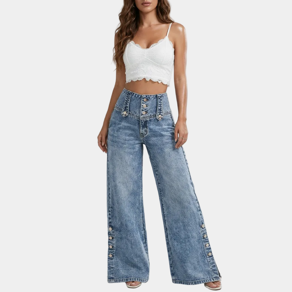 Lara - Jeans para Damen de cintura alta