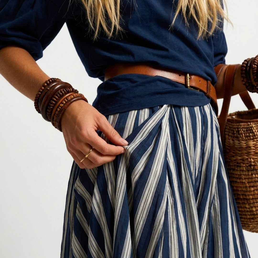 Carina - Conjunto de falda y blusa