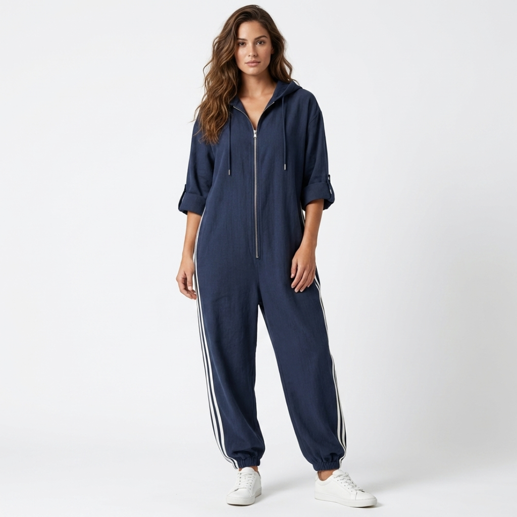 Larissa - Mono a rayas, estilo deportivo