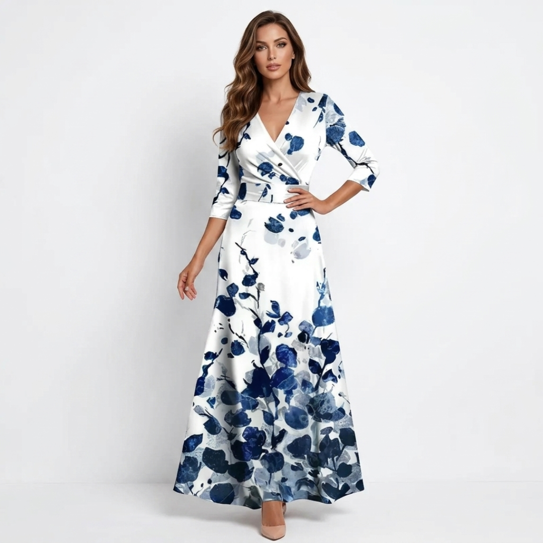 Chloe - Vestido Maxi Floral Elegante