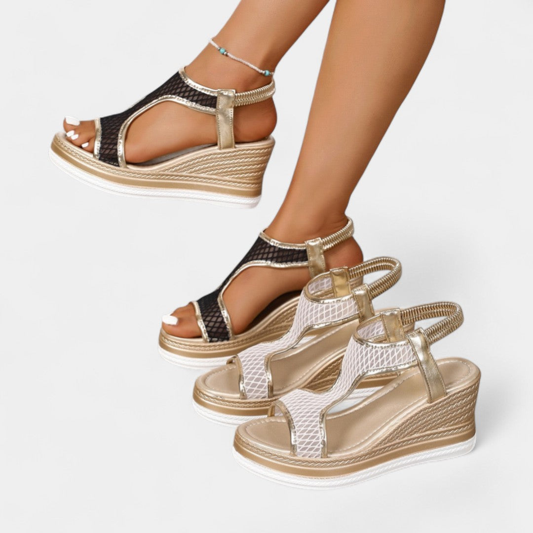 Electra – elegantes sandalias ortopédicas con plataforma para mujeres