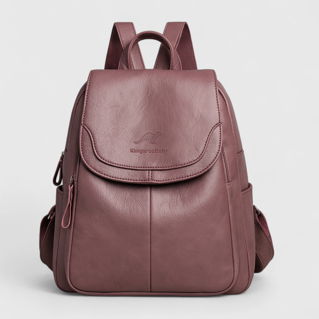 Kallisto - Mochila de cuero con diseño y estilo antirrobo
