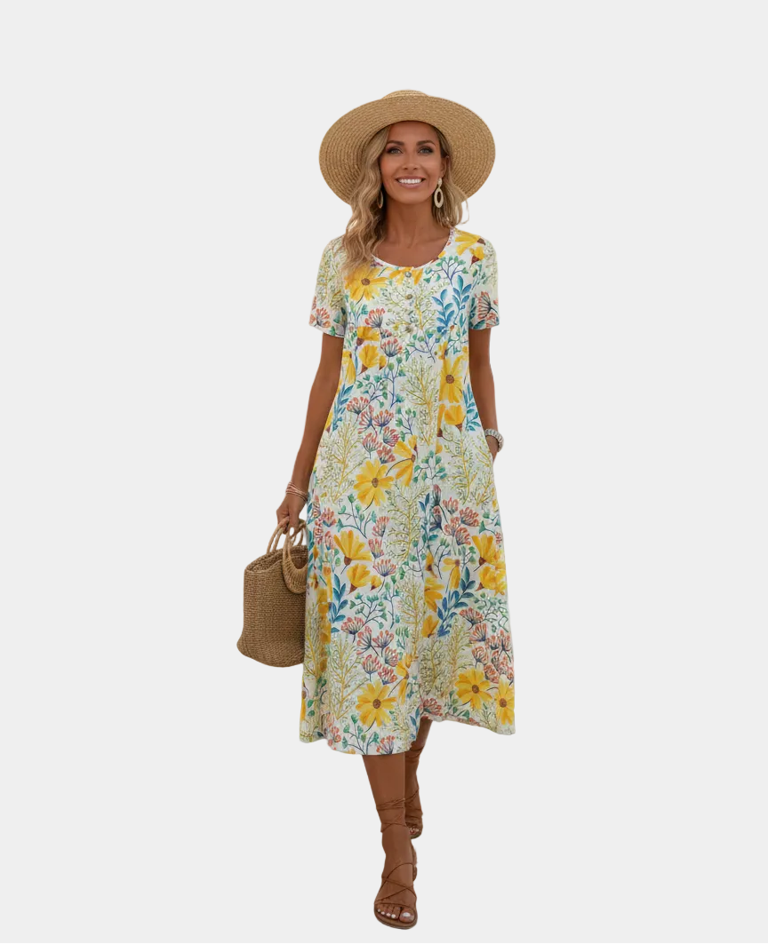 Margaret – Vestido floral elegante