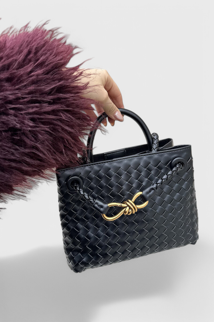 Bolsa de Día Tejida Índigo