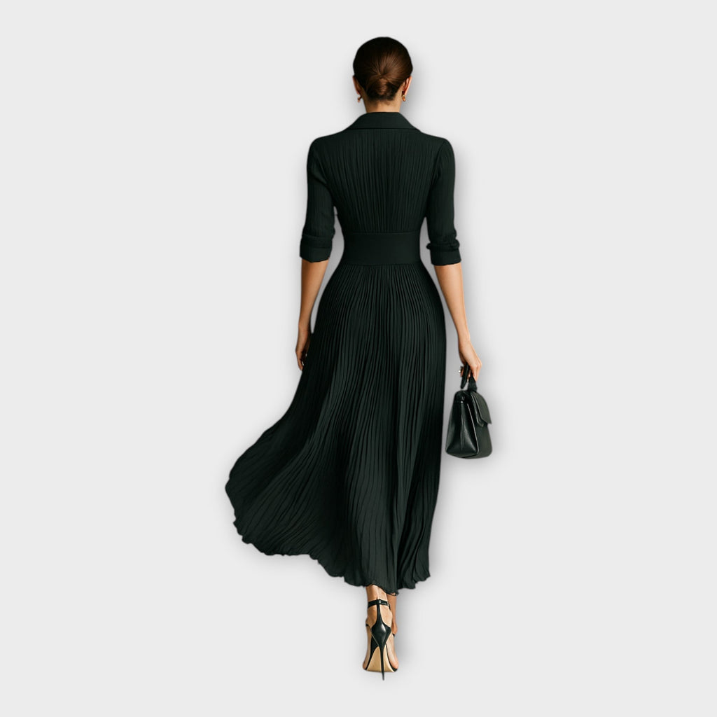 Vestido largo con elegancia refinada