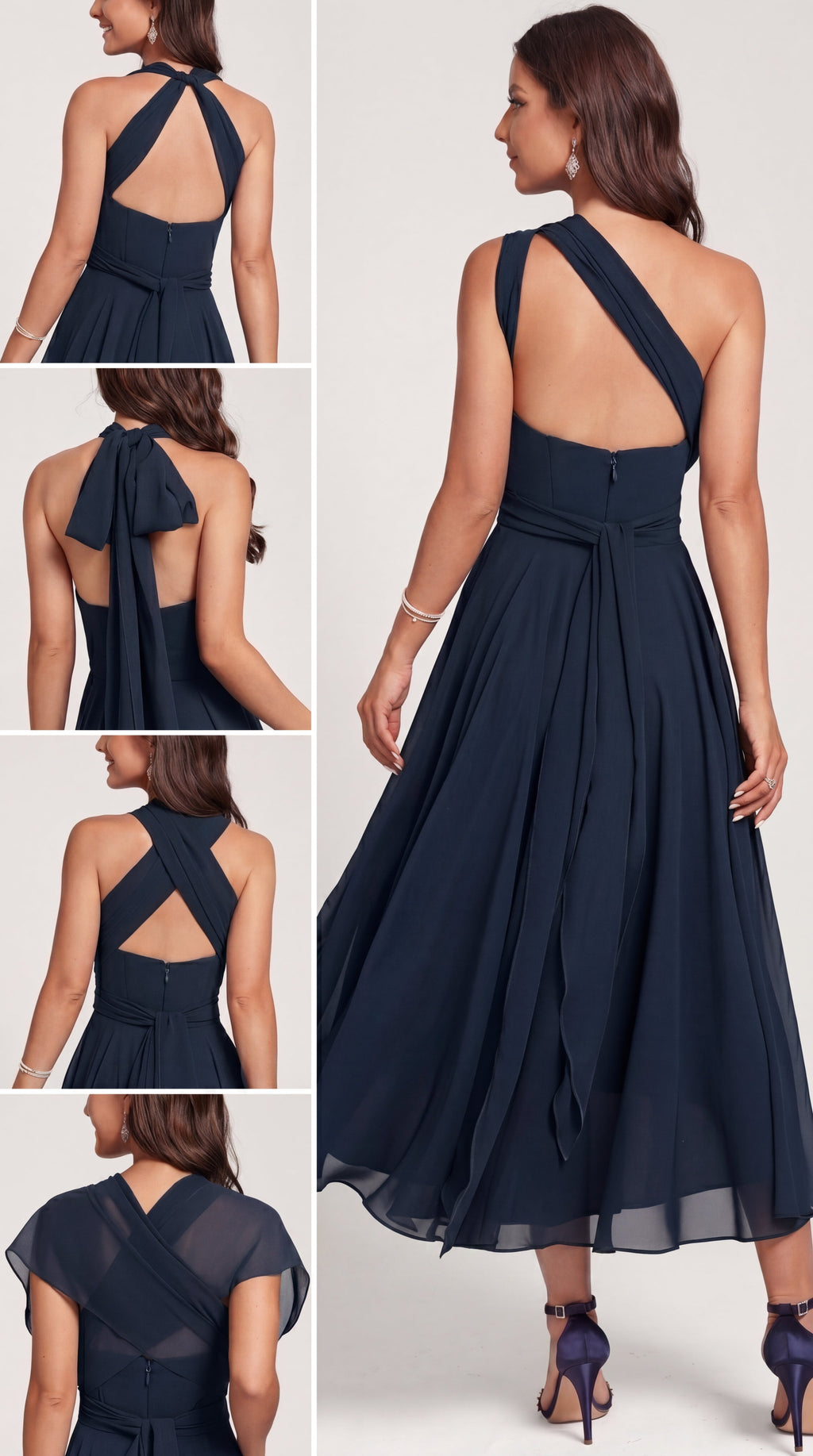 Cora - Vestido con espalda descubierta