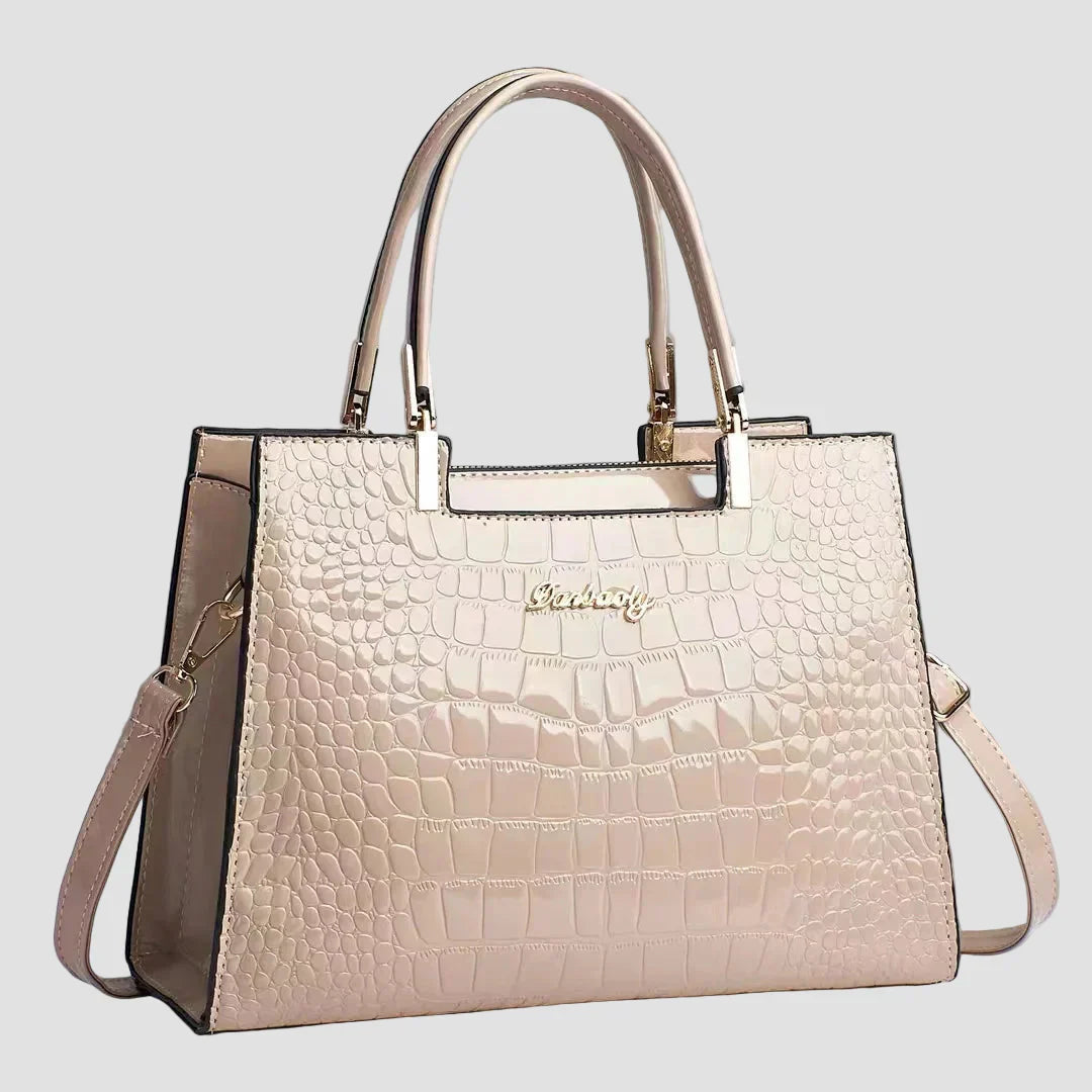 Erain - Bolsa brillante de piel de cocodrilo