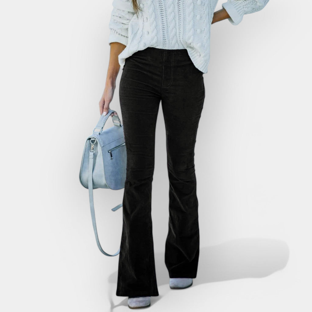 Pantalón de Cintura Alta con Piernas Anchas