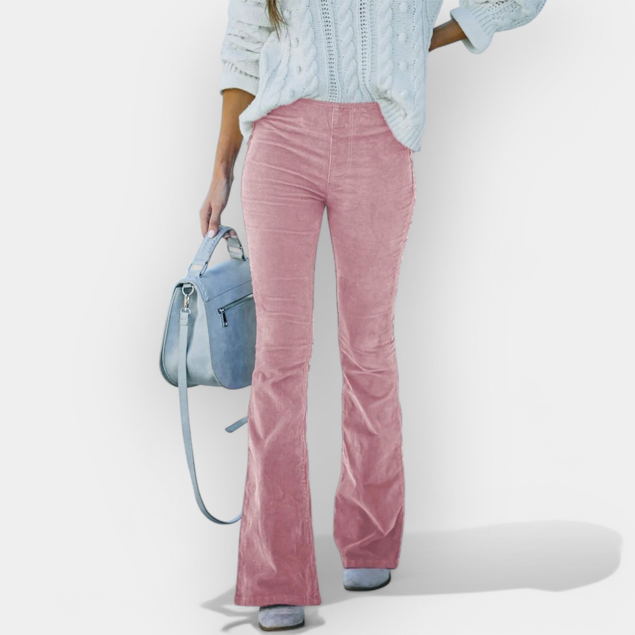 Pantalón de Cintura Alta con Piernas Anchas