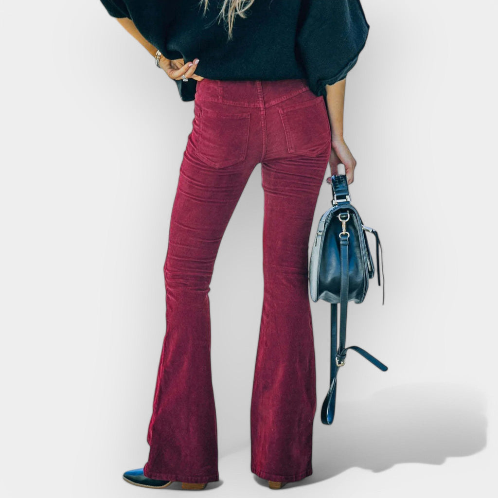 Pantalón de Cintura Alta con Piernas Anchas