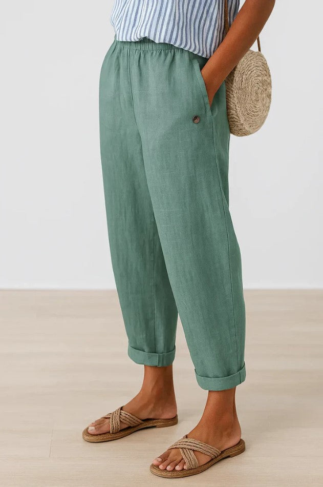 Agatha - Pantalones de lino atemporales