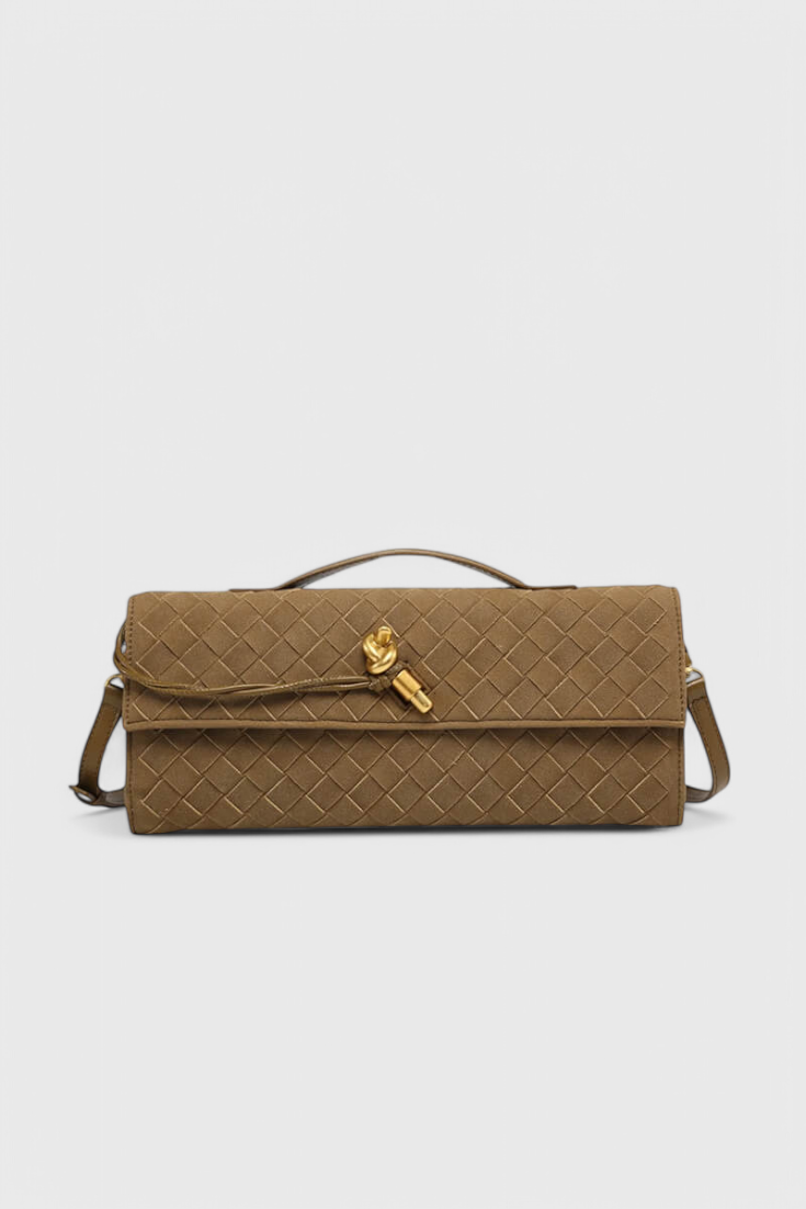 Mochila de Hombro Melaní Clásica de Ante