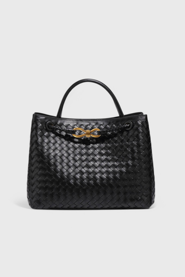 Bolsa de Día Tejida Índigo