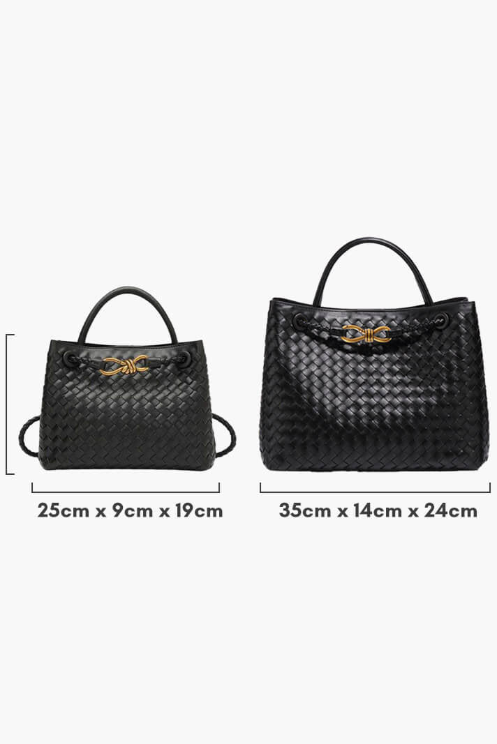 Bolsa de Día Tejida Índigo