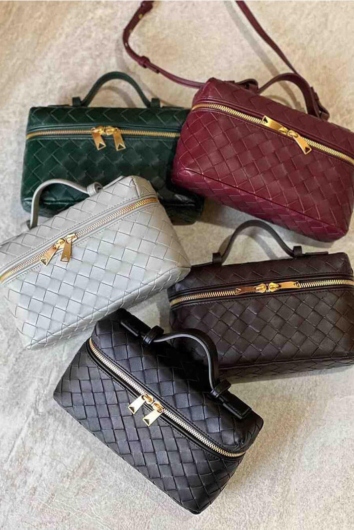 Bolso Mini Milla Tejido con Accesorios Dorados