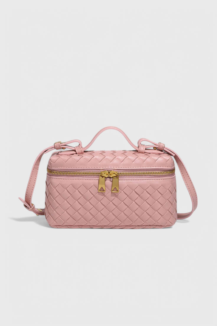 Bolso Mini Milla Tejido con Accesorios Dorados