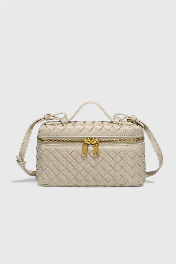 Bolso Mini Milla Tejido con Accesorios Dorados