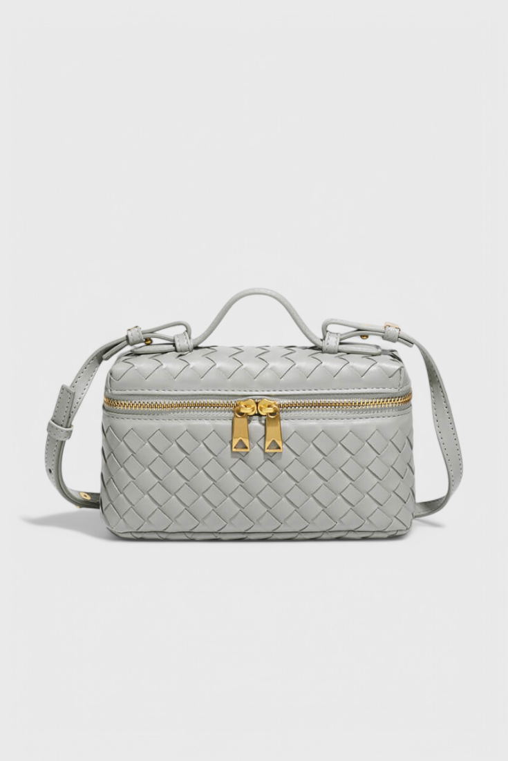 Bolso Mini Milla Tejido con Accesorios Dorados