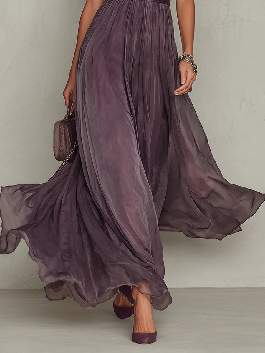 Karine - Vestido largo con escote bajo
