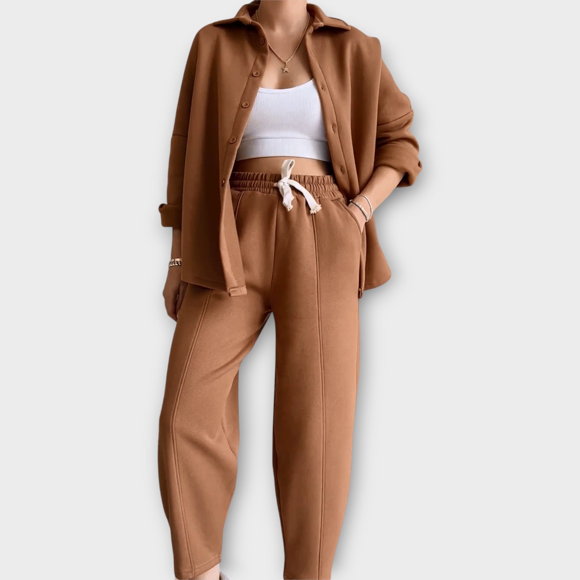 Conjunto de Botones y Línea Elegante