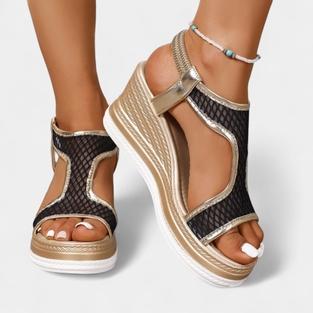 Electra – elegantes sandalias ortopédicas con plataforma para mujeres