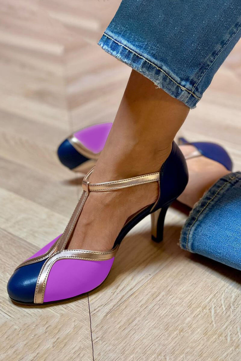 Aria - Tacones retro con T-bar