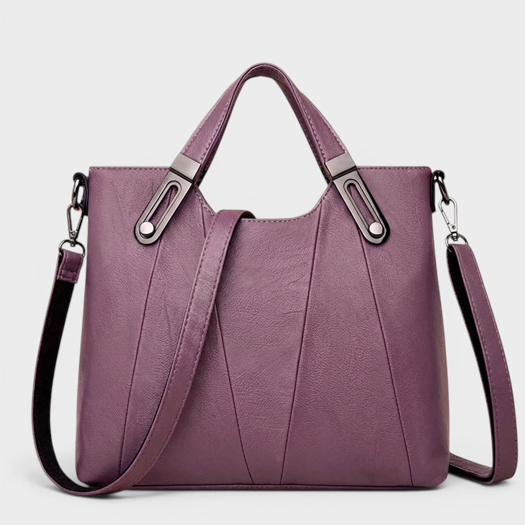 Milena - Elegante Bolso de Mano de Cuero