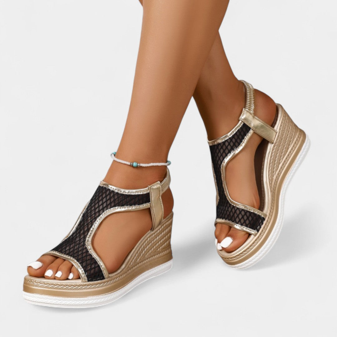 Electra – elegantes sandalias ortopédicas con plataforma para mujeres